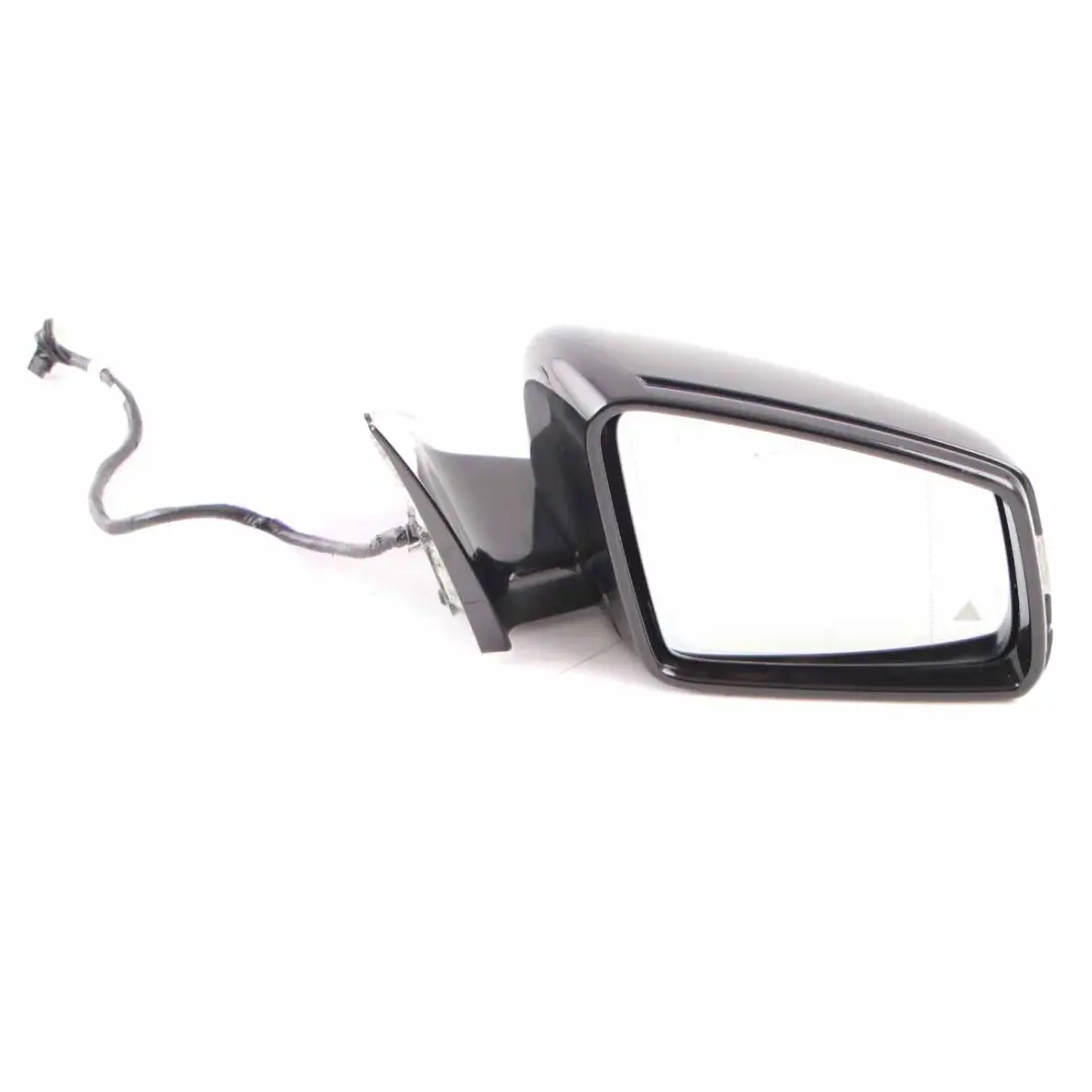 Mercedes W221 Wing Mirror Right O/S Door Blind Spot High Gloss Obsidian Black - SKU rhd-A2218101876-OB - Part number A2218101876