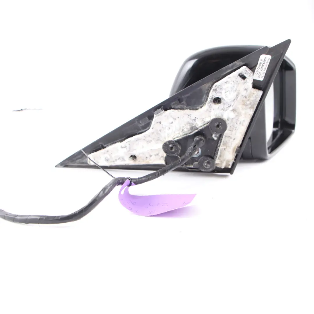 Mercedes W221 Wing Mirror Right O/S Door Blind Spot High Gloss Obsidian Black - SKU rhd-A2218101876-OB - Part number A2218101876