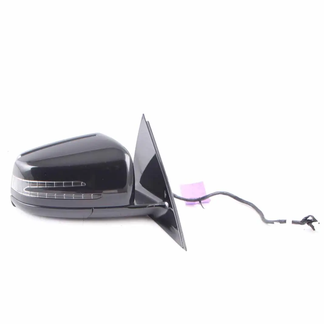 Mercedes W221 Wing Mirror Right O/S Door Blind Spot High Gloss Obsidian Black - SKU rhd-A2218101876-OB - Part number A2218101876