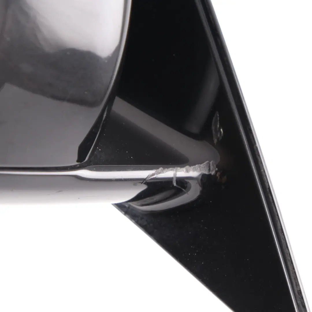 Mercedes W221 Wing Mirror Right O/S Door Blind Spot High Gloss Obsidian Black - SKU rhd-A2218101876-OB - Part number A2218101876