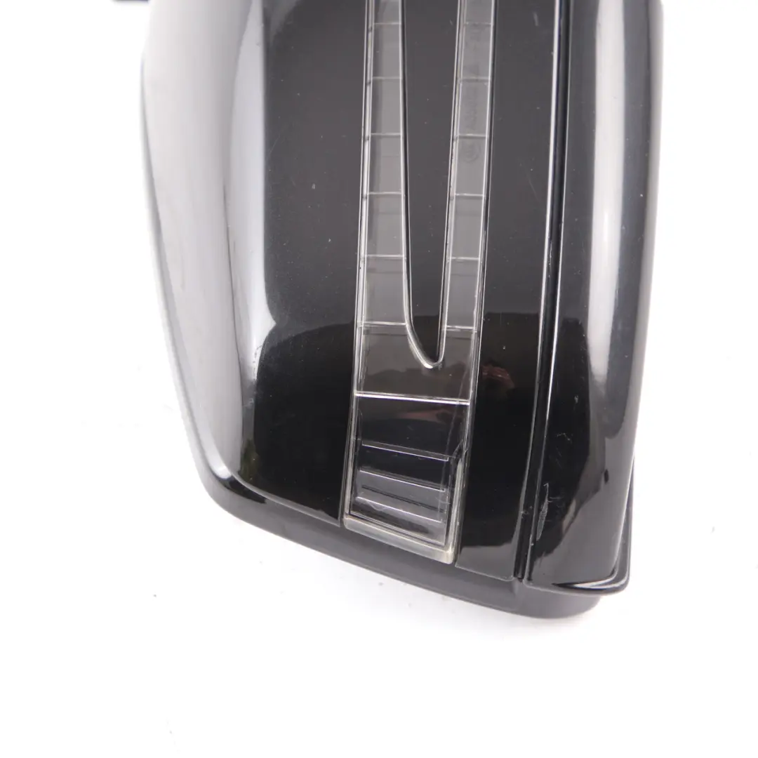 Mercedes W221 Wing Mirror Right O/S Door Blind Spot High Gloss Obsidian Black - SKU rhd-A2218101876-OB - Part number A2218101876