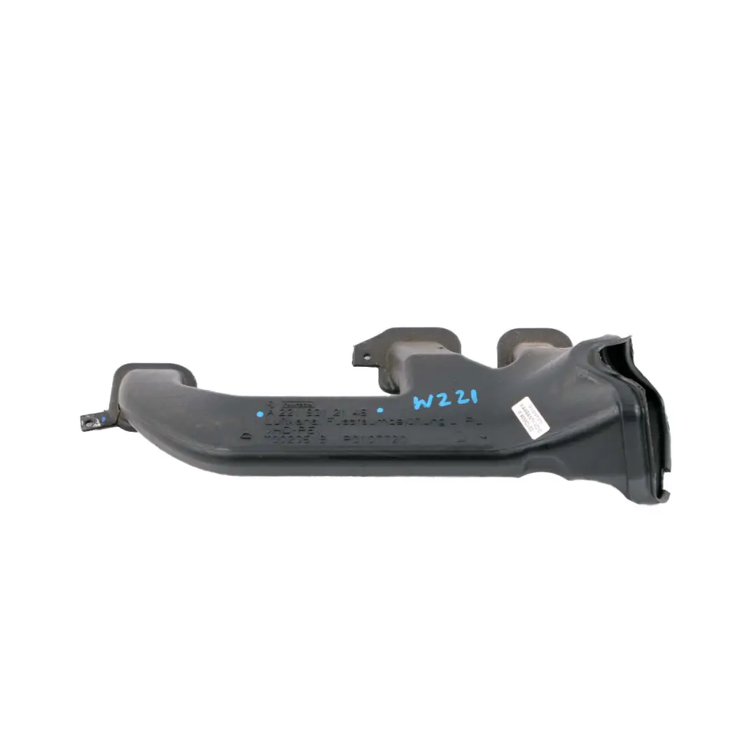  Mercedes-Benz S W221 Air Duct Vent Pipe Guide Channel Front Left N/S - SKU rhd-A2218312146 - Part number A2218312146