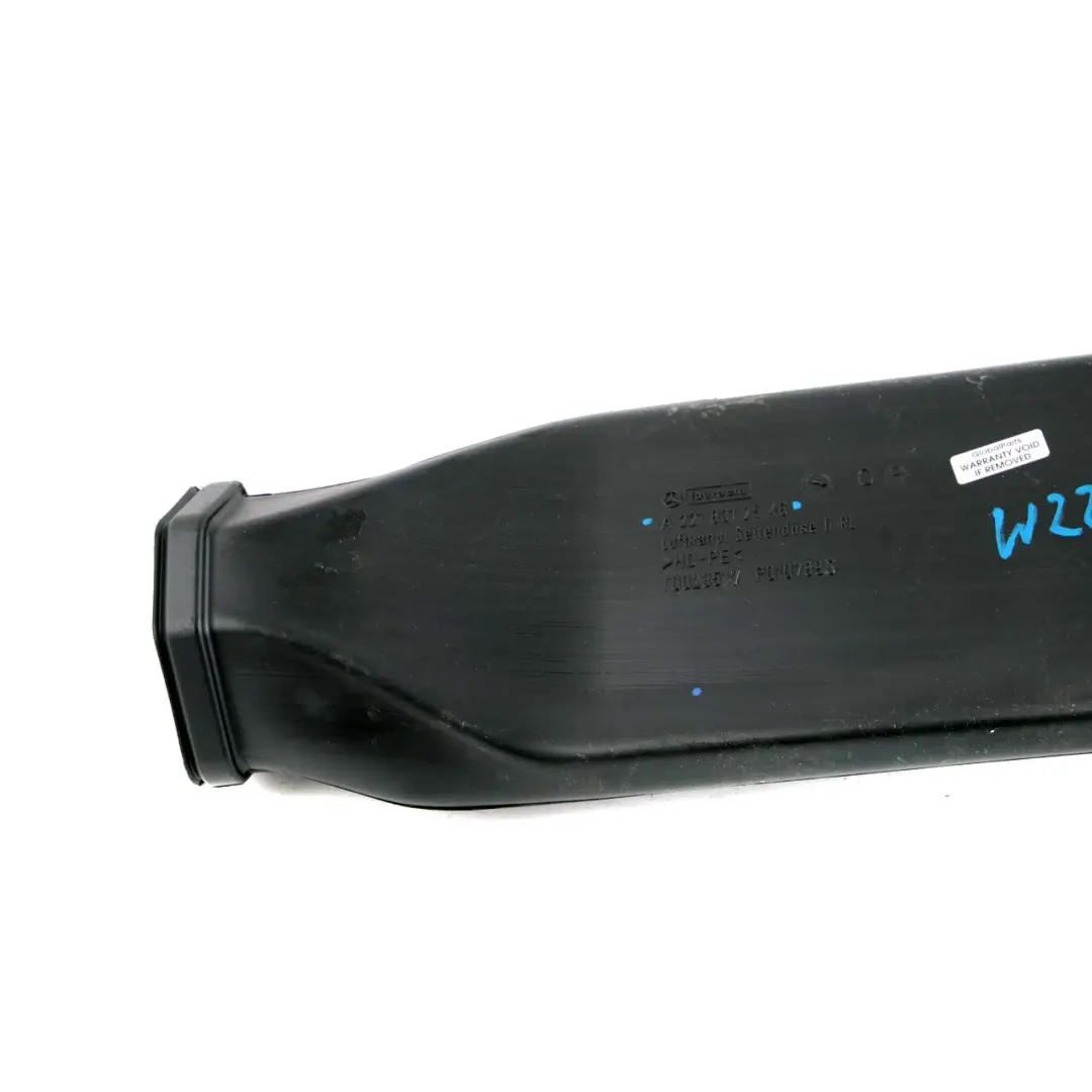 Mercedes-Benz S-Class W221 Dashboard Air Duct Pipe Hose Left N/S to with Part number A2218312546 Mercedes-Benz S-Class W221 Dashboard Air Duct Pipe Hose Left N/S - SKU rhd-A2218312546 - Part number A2218312546