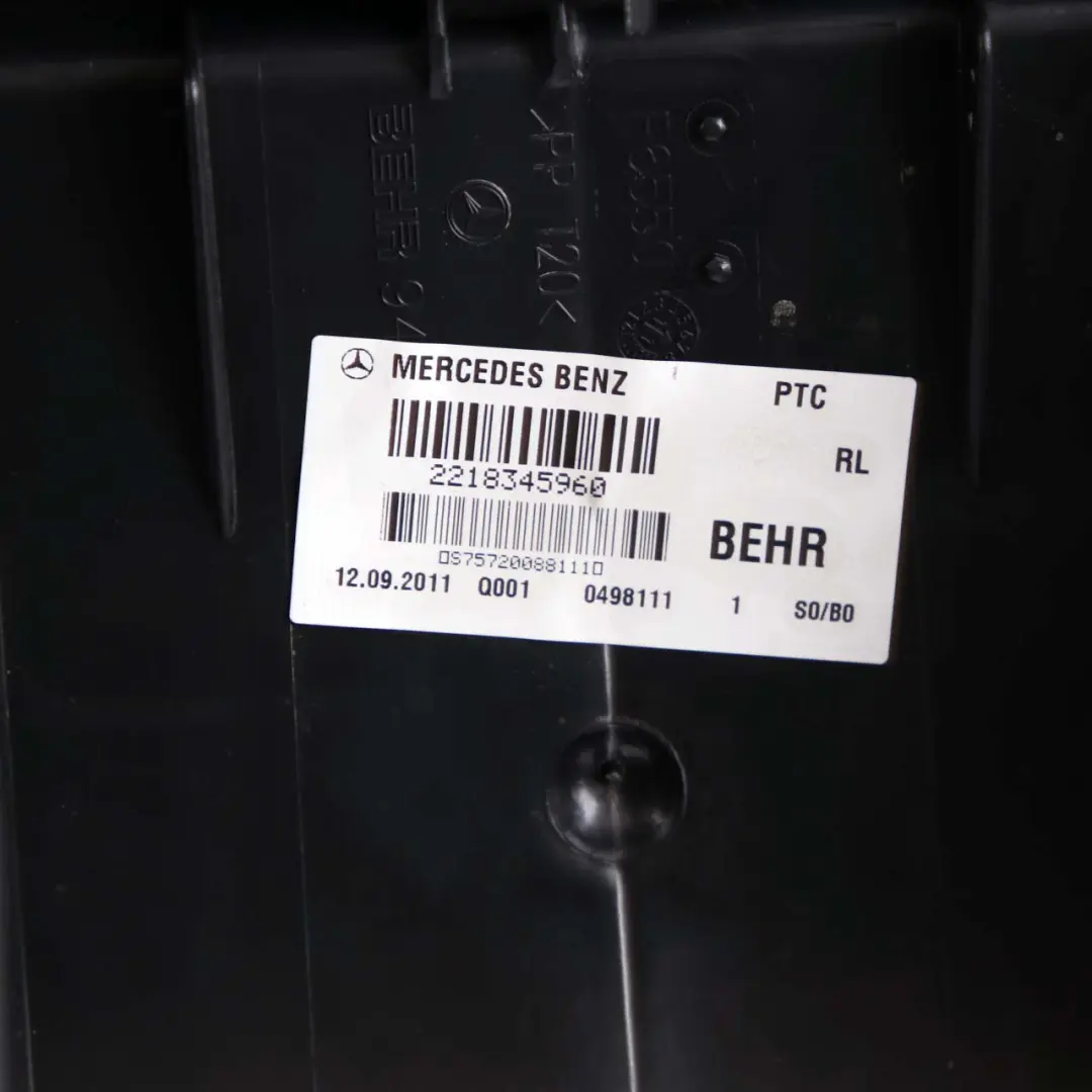 Mercedes-Benz S-Class W221 Air Conditioning Heater Matrix Blower Housing Box to with Part number A2218342060 Mercedes-Benz S-Class W221 Air Conditioning Heater Matrix Blower Housing Box - SKU rhd-A2218342060 - Part number A2218342060