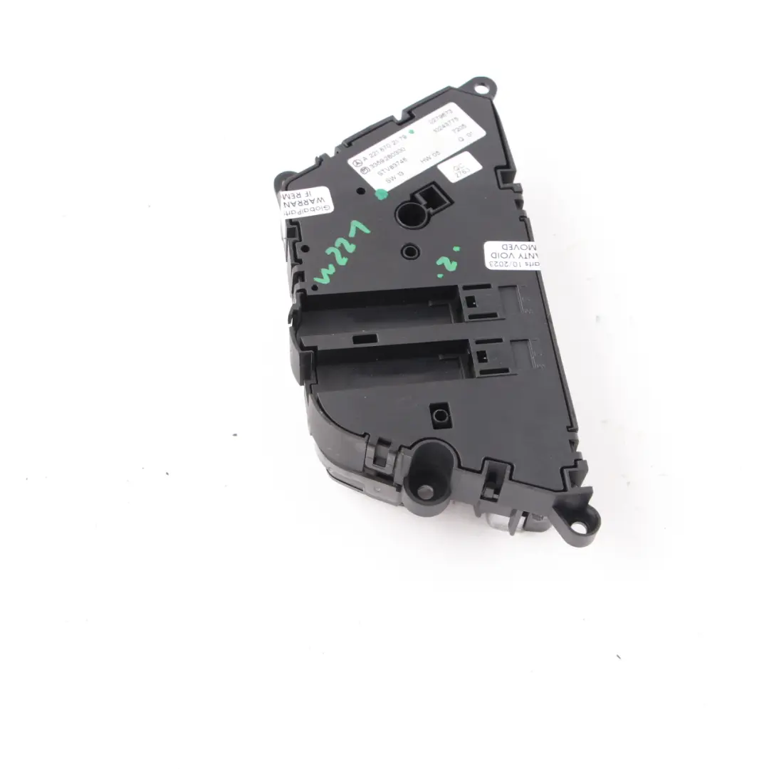 Mercedes W221 Seat Switch Panel Adjust Front Right O/S Memory Heated - SKU rhd-A2218702179 - Part number A2218702179