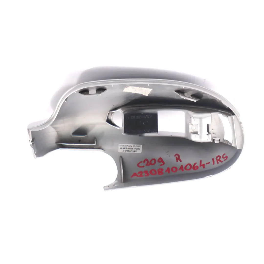 Mercedes CLK C209 Wing Mirror Cover Right Door O/S Casing Iridium Silver - 775 - SKU rhd-A2308101064-IRS - Part number A2308101064