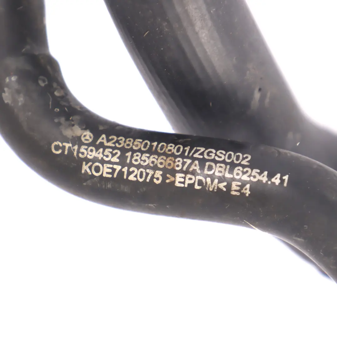 Cooling Hose Pipe Line Petrol M256 M264 to Mercedes W213 W238 Engine with Part number A2385010801 Mercedes W213 W238 Engine Cooling Hose Pipe Line Petrol M256 M264 - SKU rhd-A2385010801 - Part number A2385010801