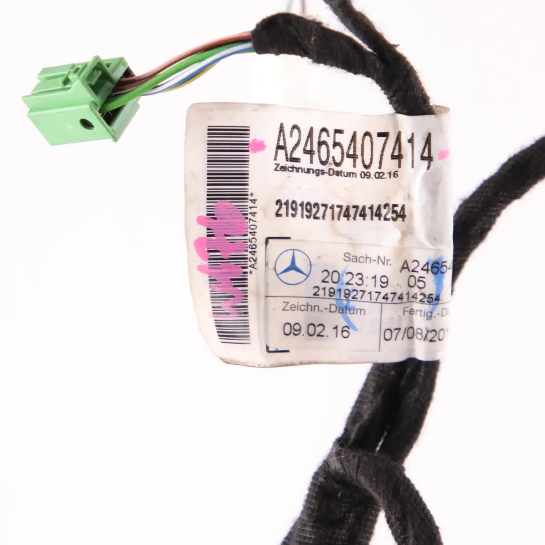 Door Cable Mercedes W176 W246 Wiring Loom Front Right Door O/S to with Part number A2465407414 Door Cable Mercedes W176 W246 Wiring Loom Front Right Door O/S - SKU rhd-A2465407414 - Part number A2465407414