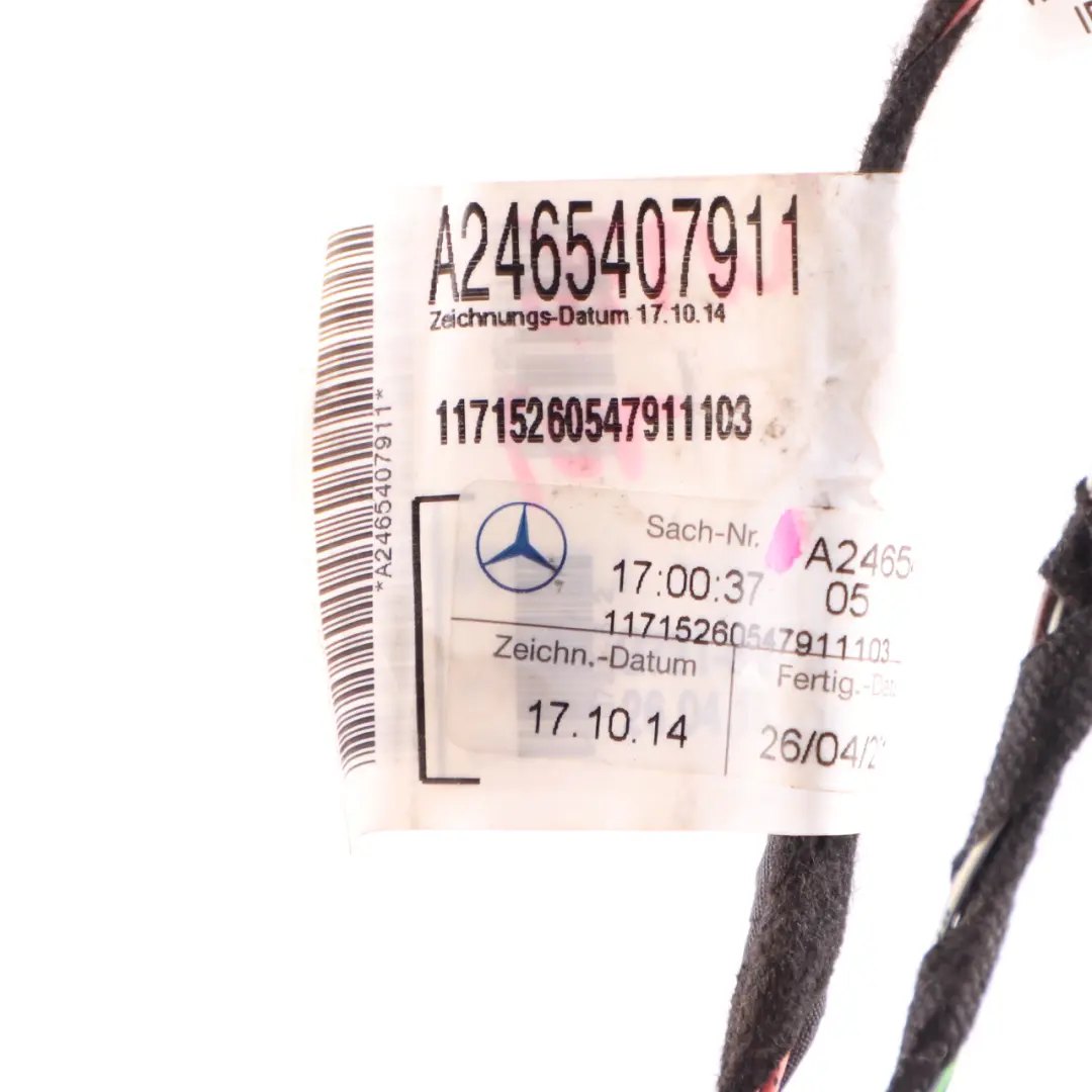 Door Harness Mercedes W176 W246 Cable Loom Wiring Front Right O/S to with Part number A2465407911 Door Harness Mercedes W176 W246 Cable Loom Wiring Front Right O/S - SKU rhd-A2465407911 - Part number A2465407911