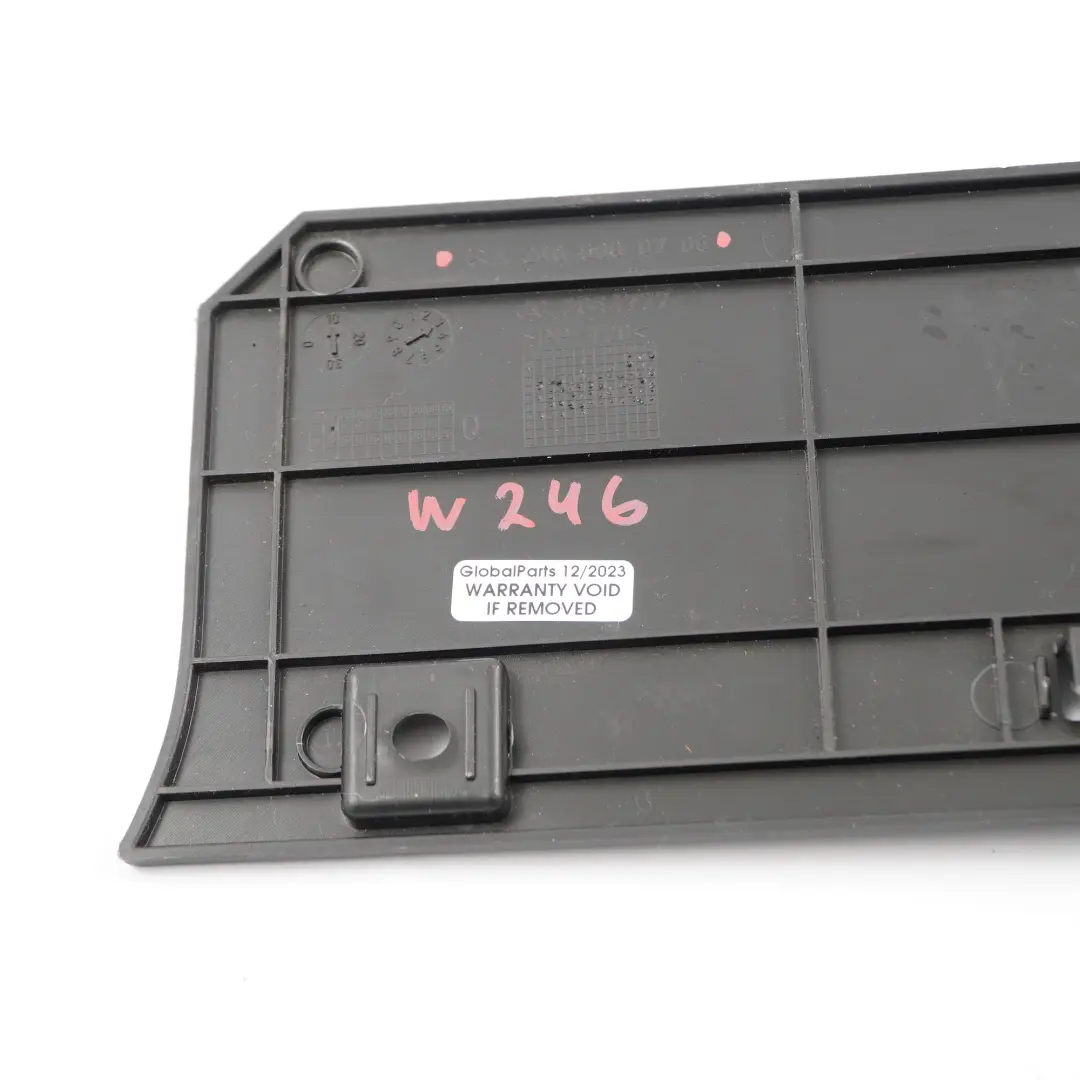 Mercedes W246 Dashboard Lower Panel Passenger Side Trim Cover Black - SKU rhd-A2466800706 - Part number A2466800706