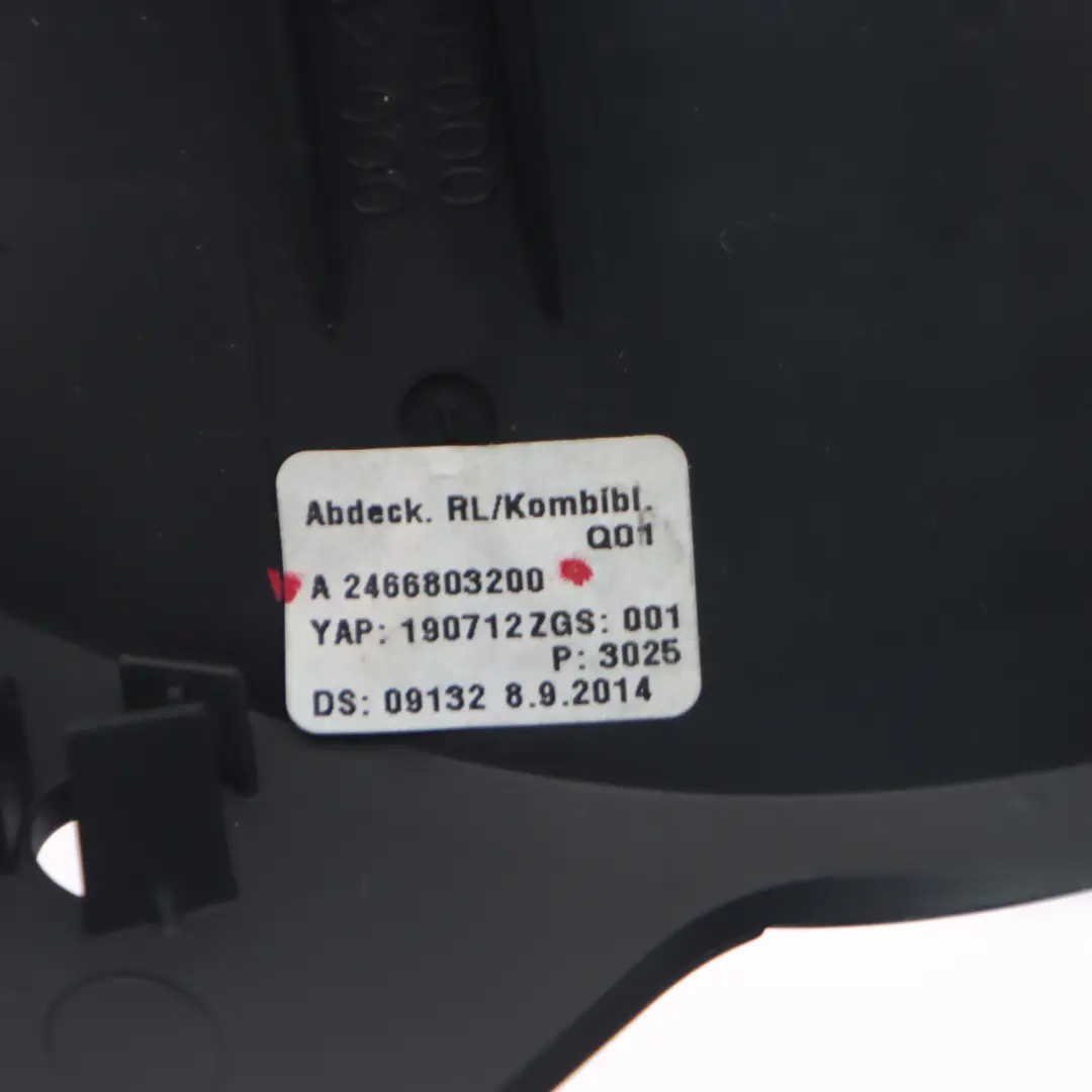 Mercedes W246 Instrument Cluster Speedo Clocks Cover Surround Trim - SKU rhd-A2466803200 - Part number A2466803200