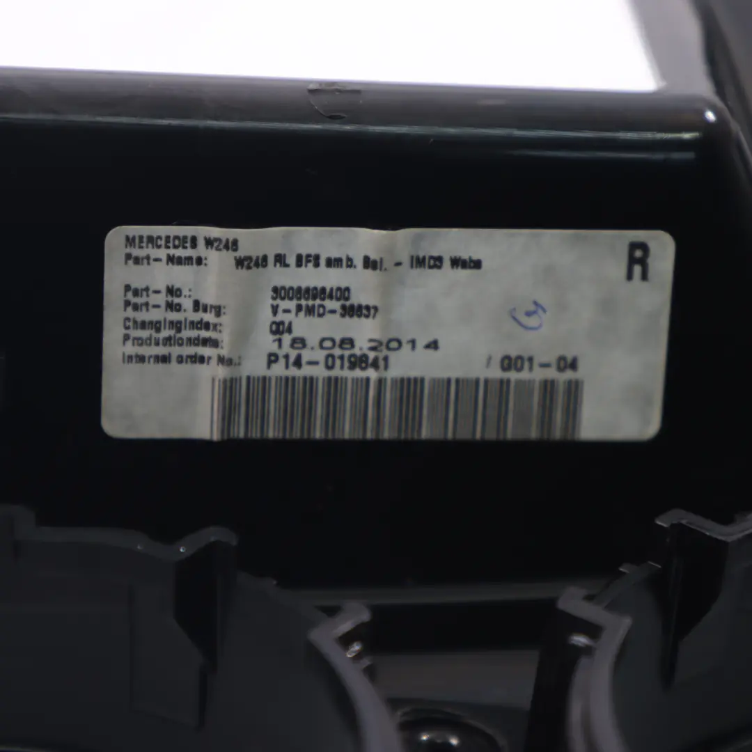 Dashboard Trim Cover Interior Air Vent Frame Panel to Mercedes W246 with Part number A2466803571 Mercedes W246 Dashboard Trim Cover Interior Air Vent Frame Panel - SKU rhd-A2466803571 - Part number A2466803571