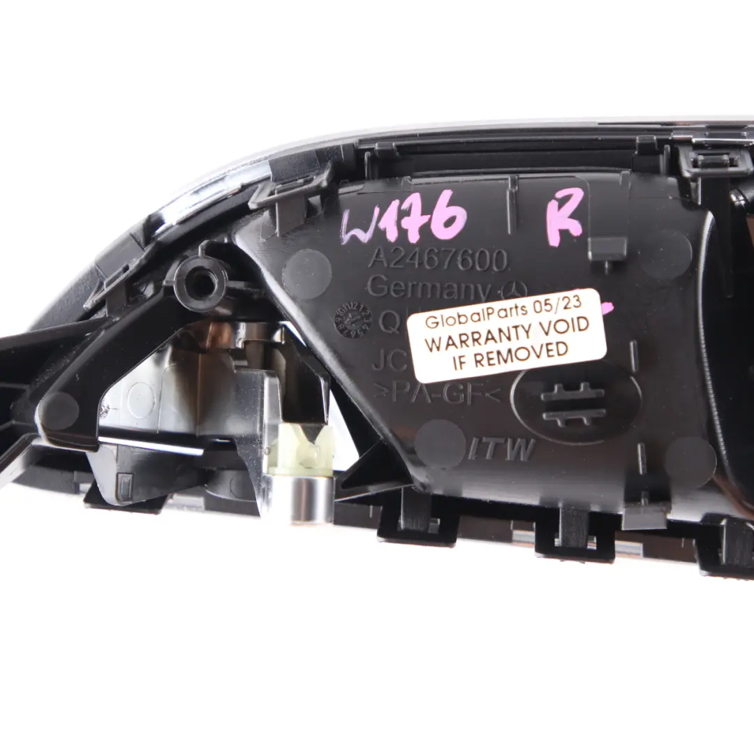 Door Grab Mercedes W176 W246 Handle Interior Trim Front Right O/S to with Part number A2467200048 Door Grab Mercedes W176 W246 Handle Interior Trim Front Right O/S - SKU rhd-A2467200048 - Part number A2467200048