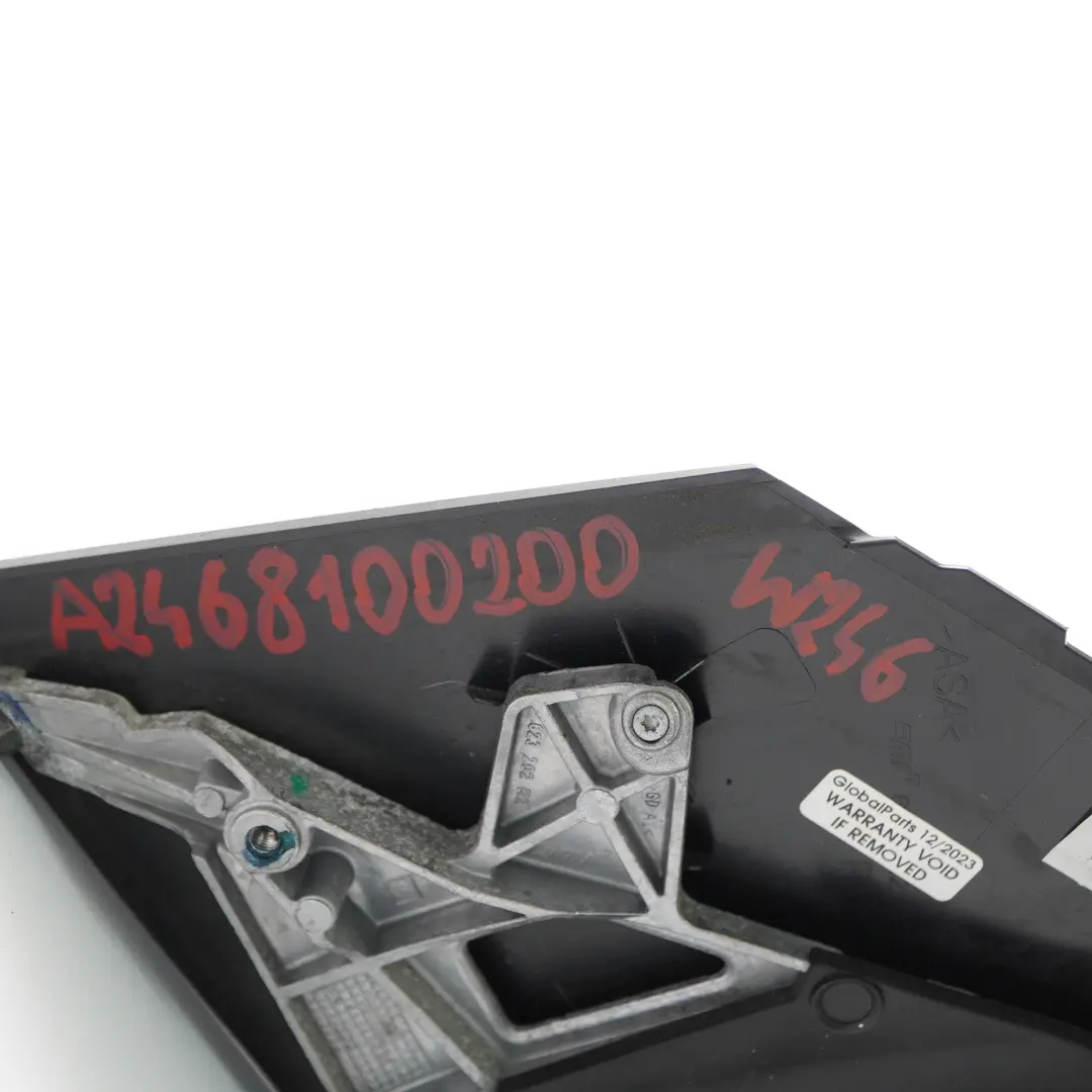 Wing Mirror Power Fold Door Right O/S Outside Cavansite Blue - 890 to Mercedes W246 with Part number A2468100200 Mercedes W246 Wing Mirror Power Fold Door Right O/S Outside Cavansite Blue - 890 - SKU rhd-A2468100200-CVB - Part number A2468100200