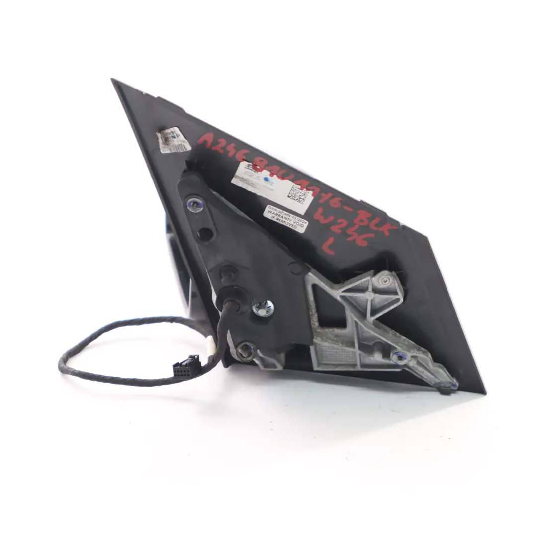 Mercedes W246 Wing Mirror Power Fold Door Left N/S Outside Black - SKU rhd-A2468101176-BLK - Part number A2468101176