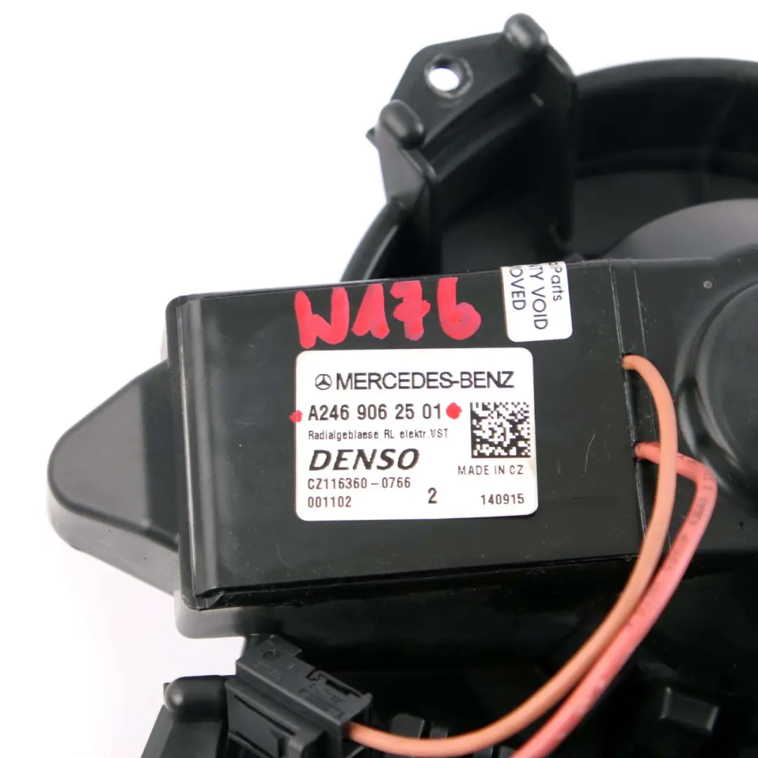 Heater Blower Mercedes W176 W246 Motor Fan Air Conditioning Unit to with Part number A2469062501 Heater Blower Mercedes W176 W246 Motor Fan Air Conditioning Unit - SKU rhd-A2469062501 - Part number A2469062501