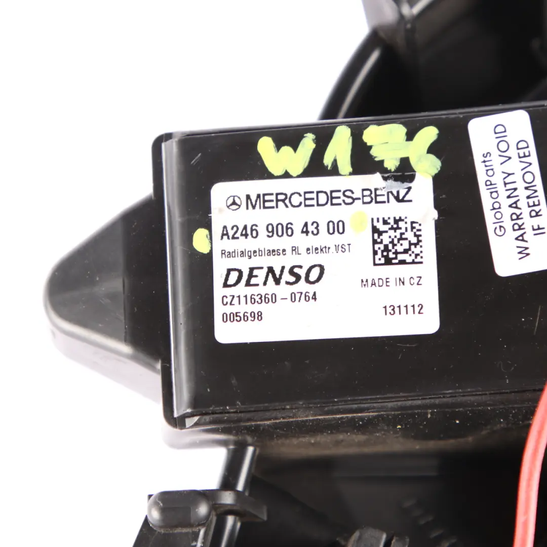 Heater Blower Mercedes W176 W246 Motor Fan Unit Module to with Part number A2469064300 Heater Blower Mercedes W176 W246 Motor Fan Unit Module - SKU rhd-A2469064300 - Part number A2469064300