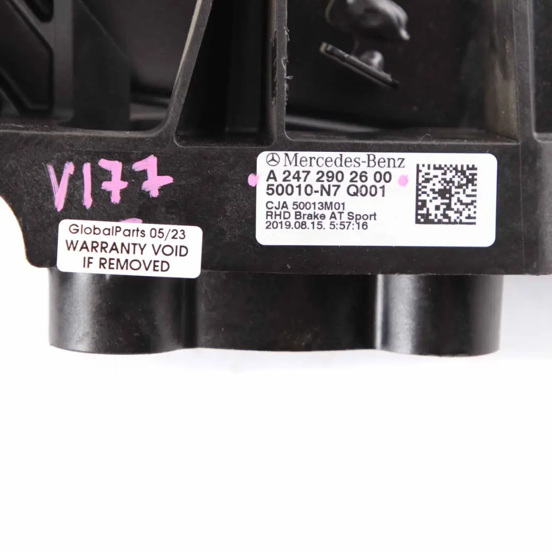 Brake Pedal Mercedes W177 W247 Automatic Assembly Unit to with Part number A2472902600 Brake Pedal Mercedes W177 W247 Automatic Assembly Unit - SKU rhd-A2472902600 - Part number A2472902600