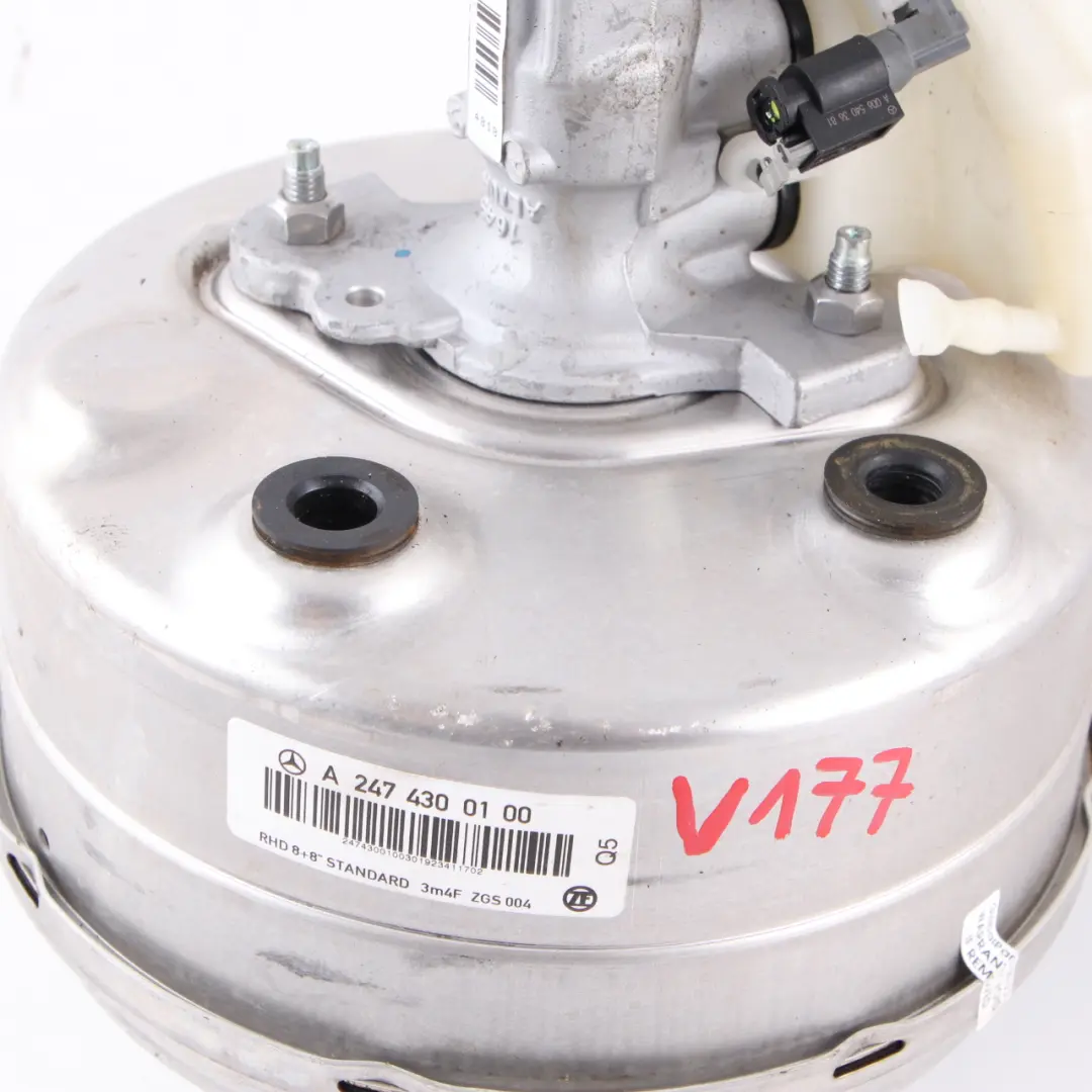 Brake Servo Booster Master Cylinder Braking Unit to Mercedes W177 W247 with Part number A2474300100 Mercedes W177 W247 Brake Servo Booster Master Cylinder Braking Unit - SKU rhd-A2474300100 - Part number A2474300100