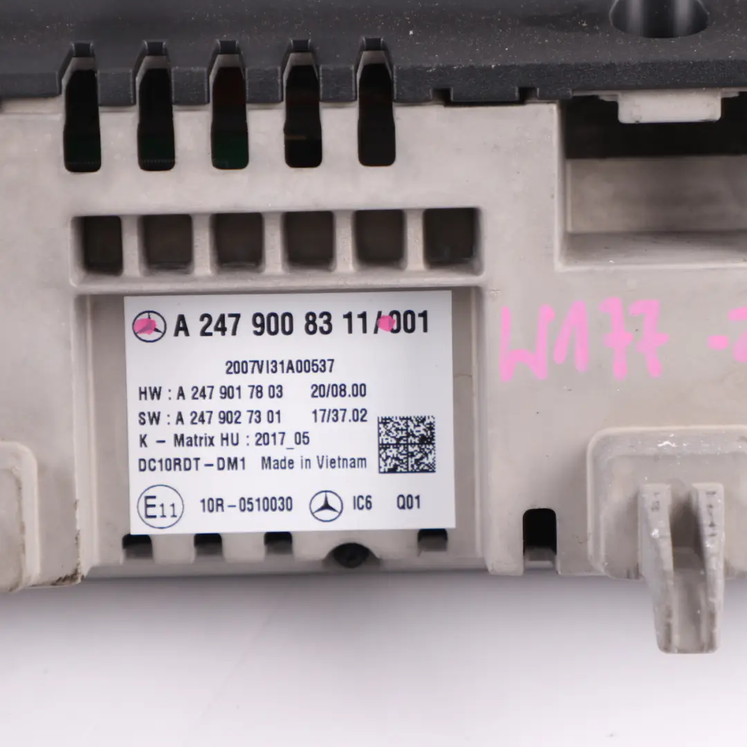 Mercedes W177 Dash Monitor Display Speedo SAT NAV Virtual Cockpit - SKU rhd-A2479008311 - Part number A2479008311