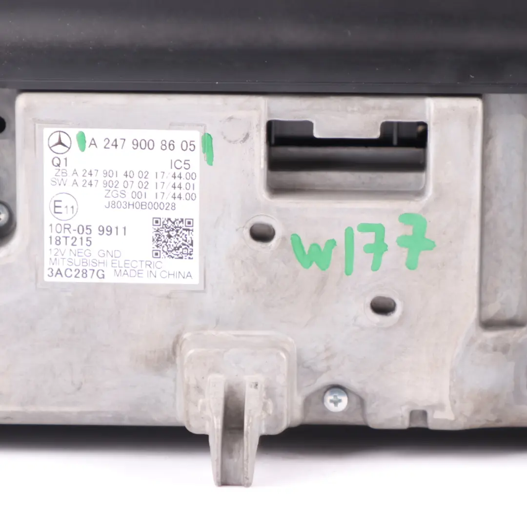 Display Screen Mercedes W177 W247 Instrument Cluster Speedo Meter to with Part number A2479008605 Display Screen Mercedes W177 W247 Instrument Cluster Speedo Meter - SKU rhd-A2479008605 - Part number A2479008605