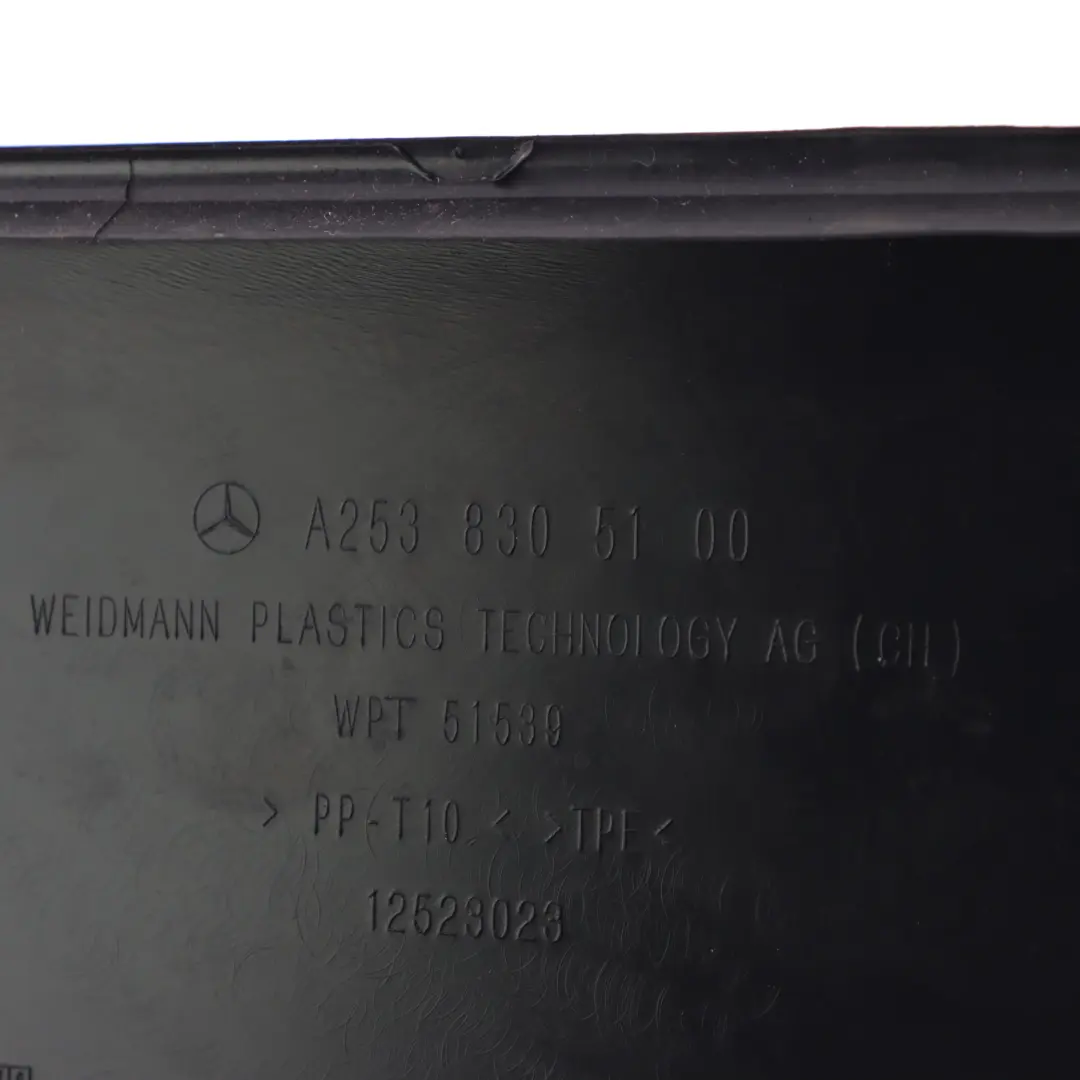 Bay Cover Water Drain Left N/S Trim Panel to Mercedes C253 Engine with Part number A2538305100 Mercedes C253 Engine Bay Cover Water Drain Left N/S Trim Panel - SKU rhd-A2538305100 - Part number A2538305100