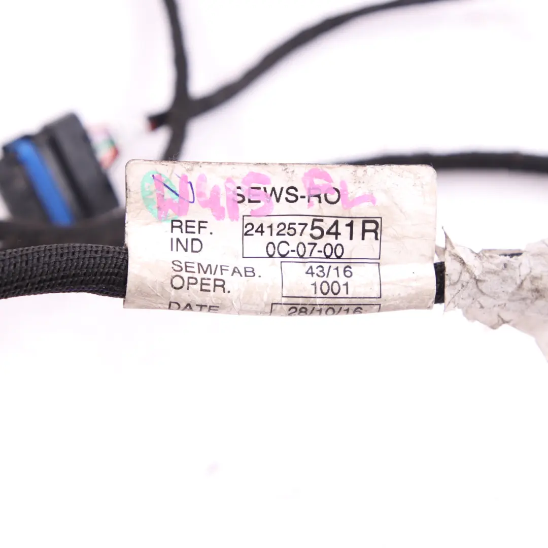 Door Wiring Mercedes W415 Citan Cable Front Left N/S Harness Loom 241257541R to with Part number A4155402408 Door Wiring Mercedes W415 Citan Cable Front Left N/S Harness Loom 241257541R - SKU rhd-A4155402408 - Part number A4155402408