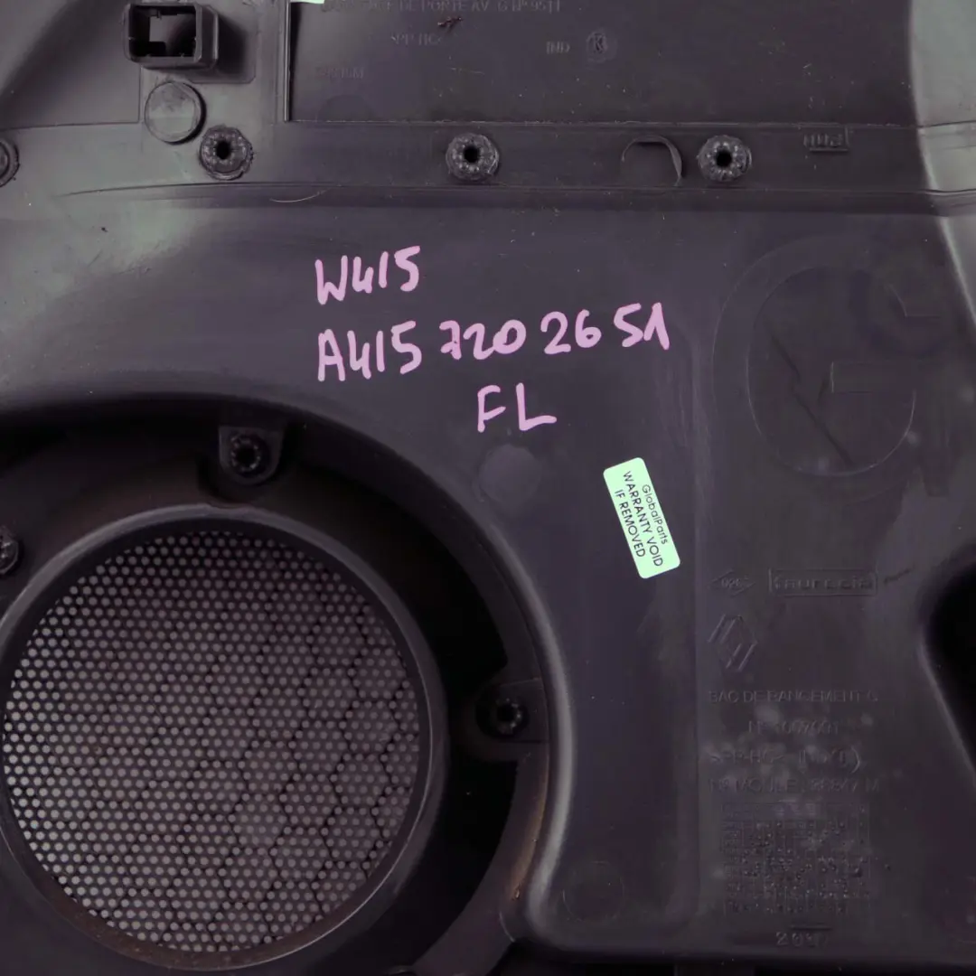 Door Card Front Left N/S Trim Panel Cloth Fabric Black to Mercedes Citan W415 with Part number A4157202651 Mercedes Citan W415 Door Card Front Left N/S Trim Panel Cloth Fabric Black - SKU rhd-A4157202651 - Part number A4157202651