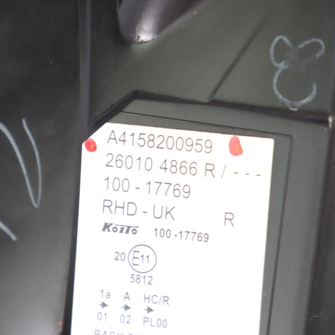 Headlight Headlamp Front Right O/S Lamp Light A4158200959 to Mercedes Citan W415 with Part number A4158260001 Mercedes Citan W415 Headlight Headlamp Front Right O/S Lamp Light A4158200959 - SKU rhd-A4158260001 - Part number A4158260001