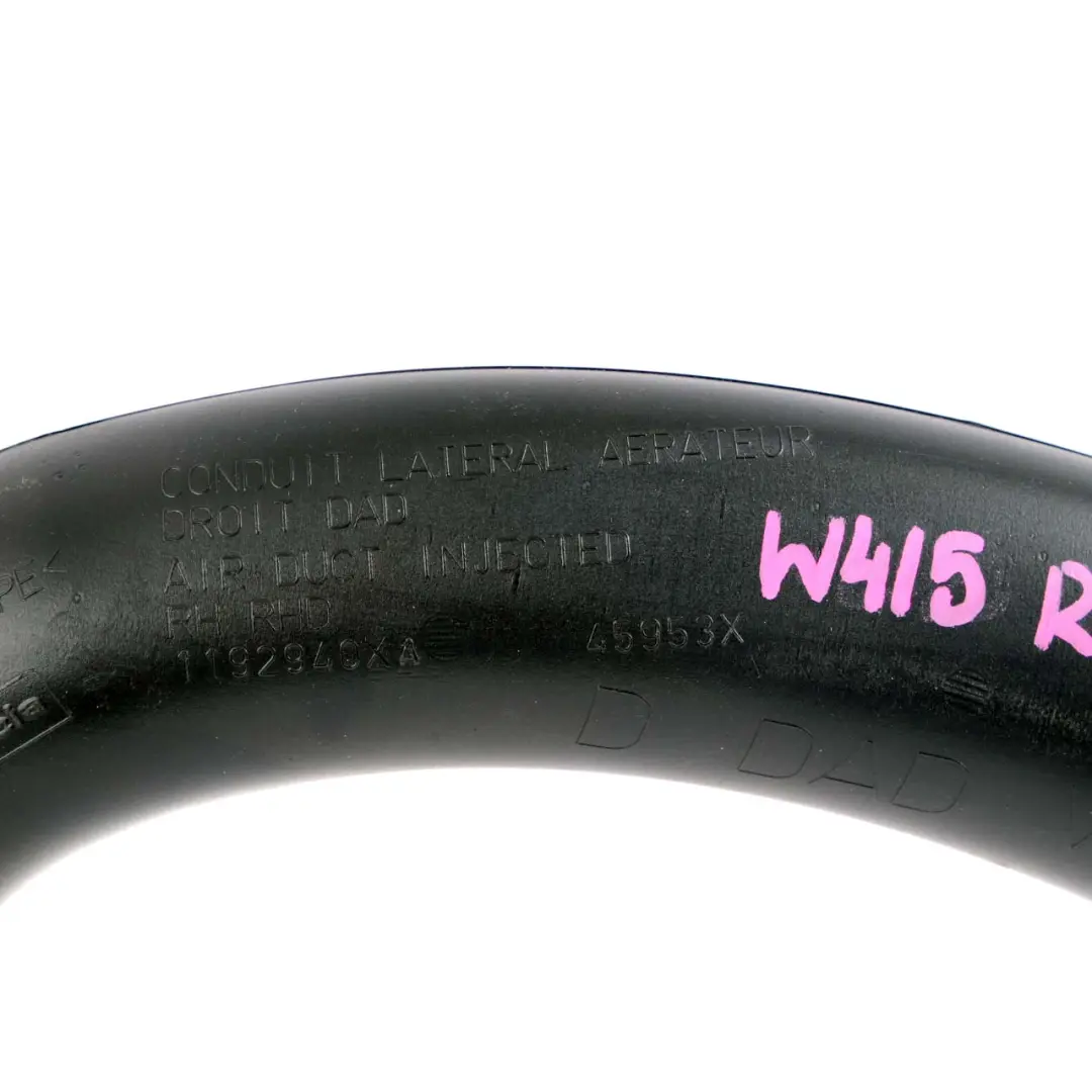 Duct Vent Pipe Guide Channel Right O/S to Mercedes W415 Citan Air with Part number A4158320200 Mercedes W415 Citan Air Duct Vent Pipe Guide Channel Right O/S - SKU RHD-A4158320200 - Part number A4158320200