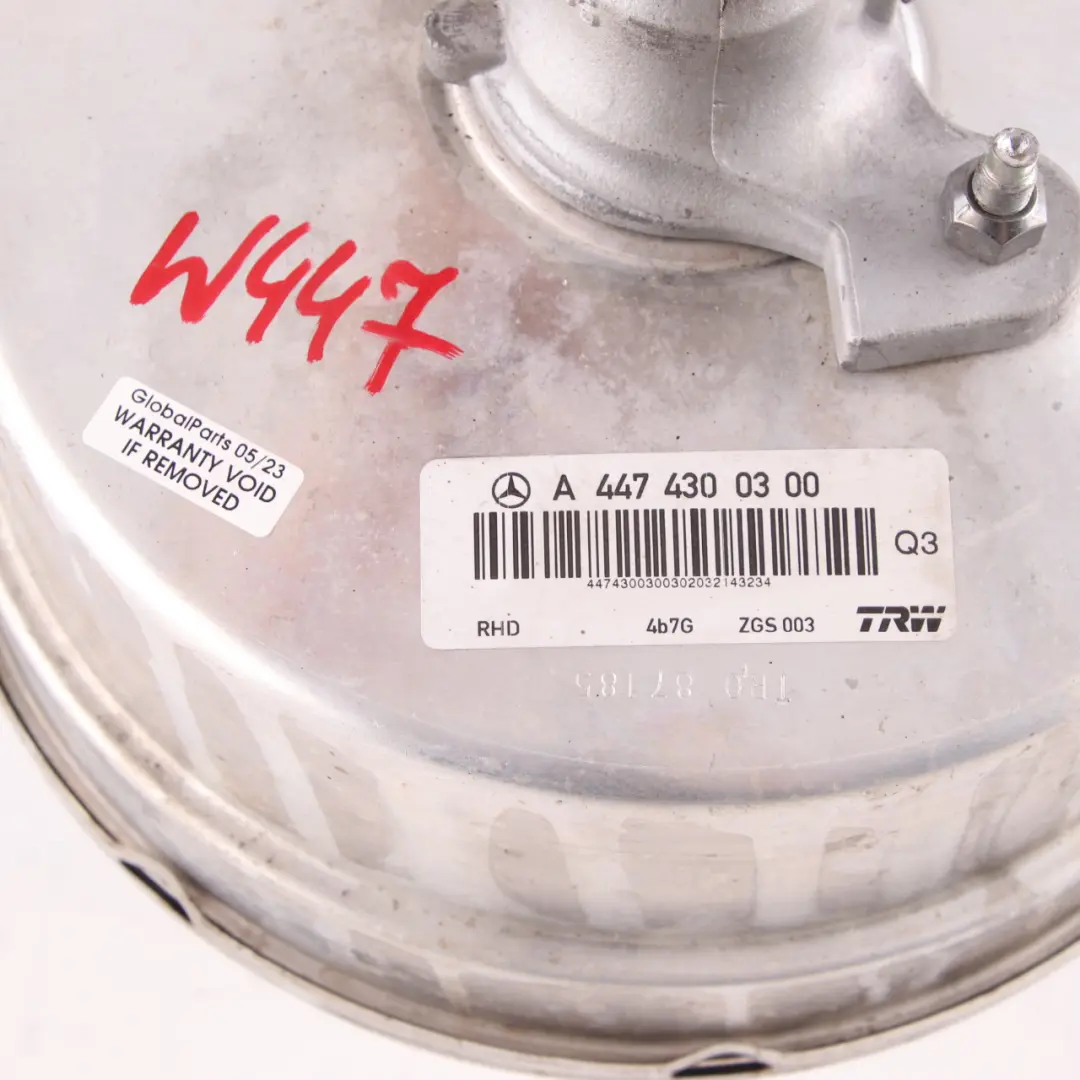 Mercedes Vito W447 Brake Servo Booster Master Cylinder Braking Unit A4474300300 - SKU rhd-A4474310600 - Part number A4474310600