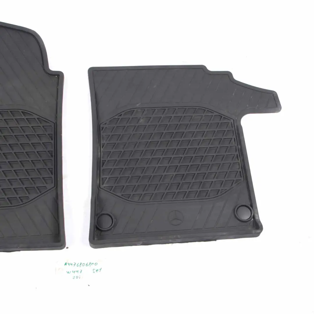 Mercedes W447 Rubber Mat Set Interior Front Leg Room Left Right Mats N/O/S - SKU rhd-A4476806600 - Part number A4476806600