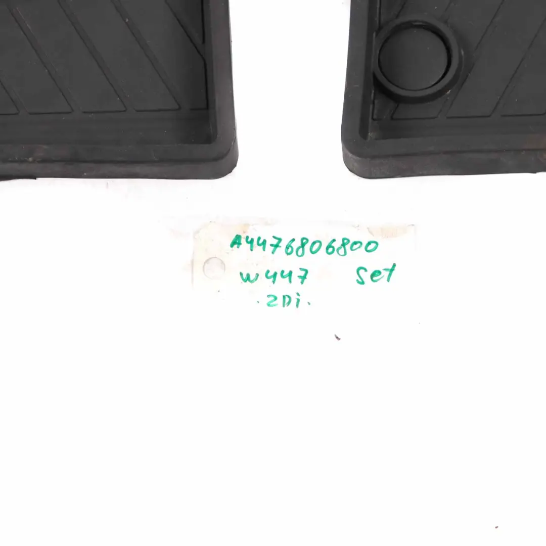 Rubber Mat Set Interior Front Leg Room Left Right Mats N/O/S to Mercedes W447 with Part number A4476806600 Mercedes W447 Rubber Mat Set Interior Front Leg Room Left Right Mats N/O/S - SKU rhd-A4476806600 - Part number A4476806600