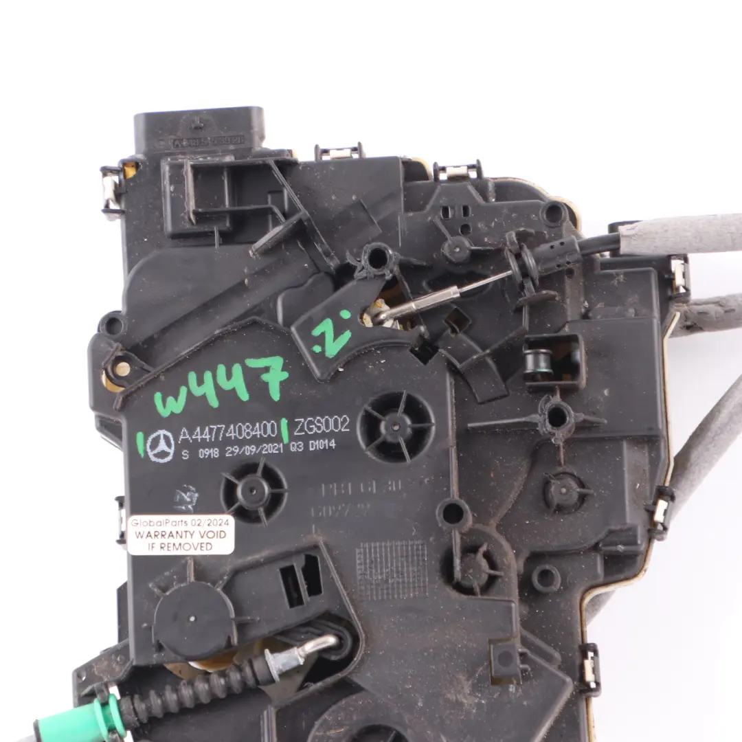 Door Lock Rear Right O/S Latch Catch Mechanism to Mercedes Vito W447 with Part number A4477408400 Mercedes Vito W447 Door Lock Rear Right O/S Latch Catch Mechanism - SKU rhd-A4477408400 - Part number A4477408400