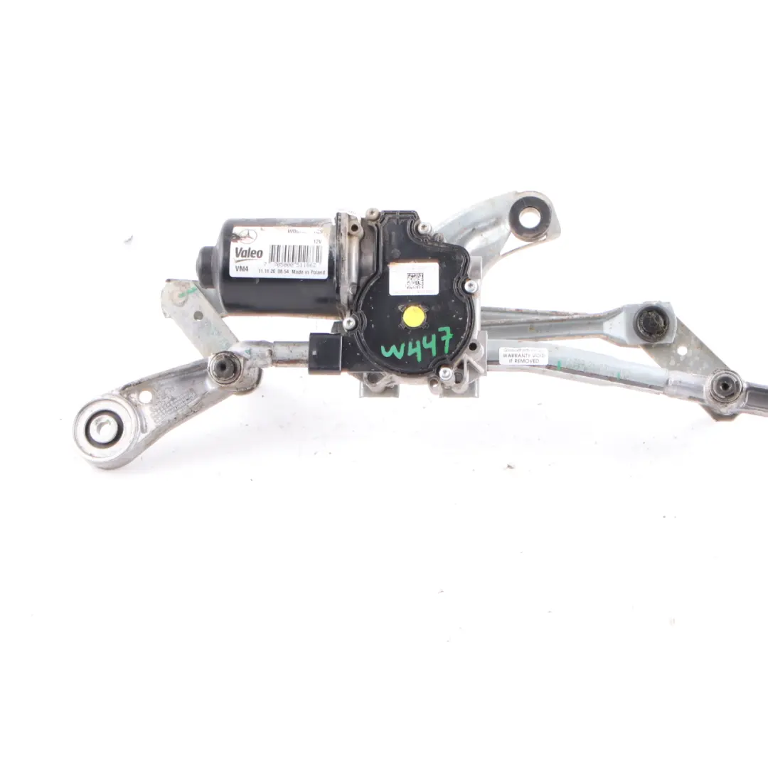 Mercedes W447 Windscreen Front Wiper Motor Linkage System Windshield - SKU rhd-A4478200340 - Part number A4478200340