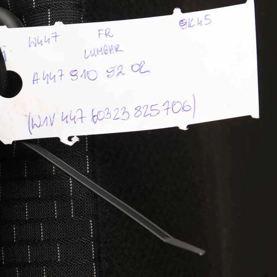 Front Seat Mercedes W447 Sprinter Right O/S Cloth Fabric Caluma Black Lumbar to with Part number A4479105202 Front Seat Mercedes W447 Sprinter Right O/S Cloth Fabric Caluma Black Lumbar - SKU rhd-A4479105202 - Part number A4479105202