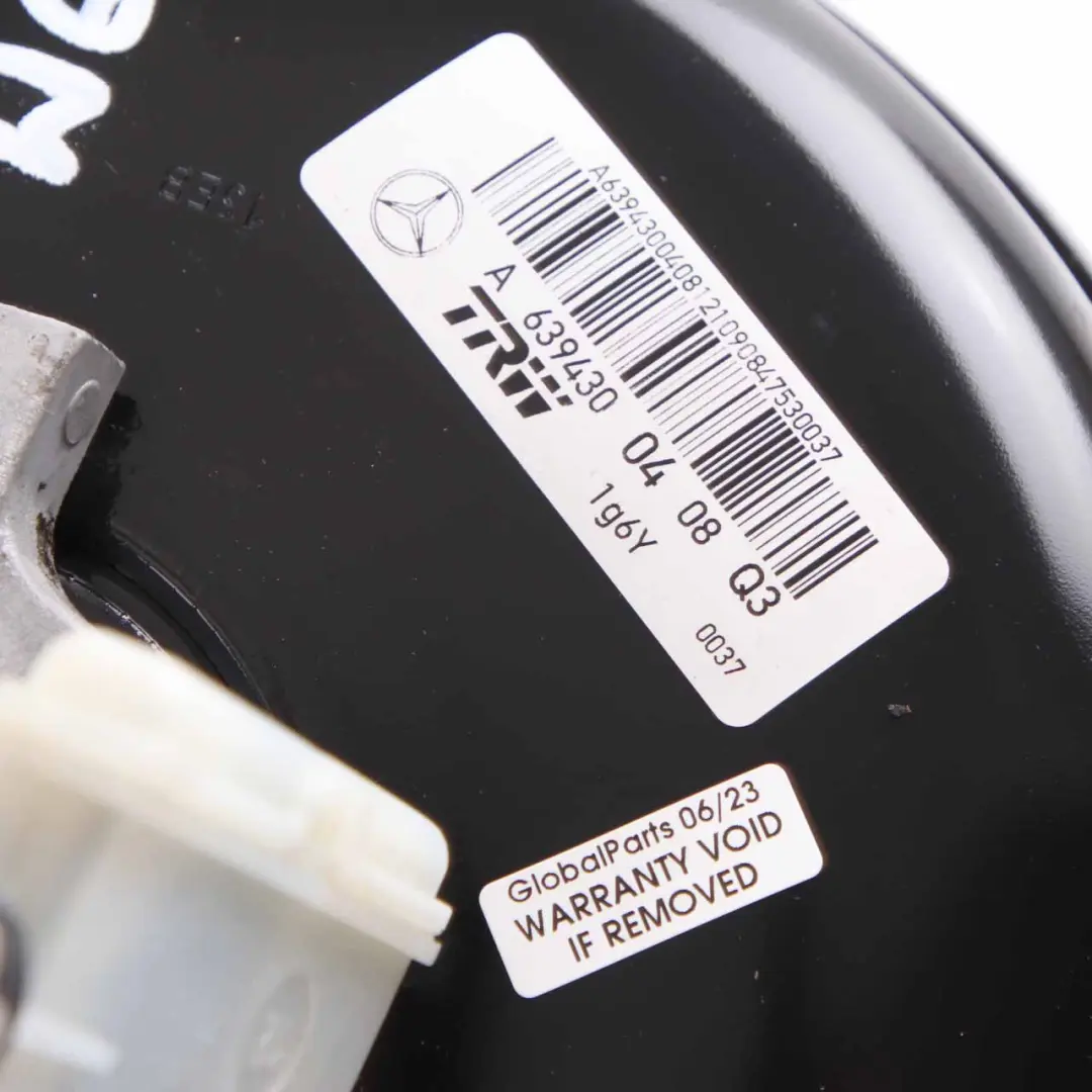 Brake Servo Unit Mercedes Vito W639 Brake Booster Master Cylinder to with Part number A6394300408 Brake Servo Unit Mercedes Vito W639 Brake Booster Master Cylinder - SKU rhd-A6394300408 - Part number A6394300408