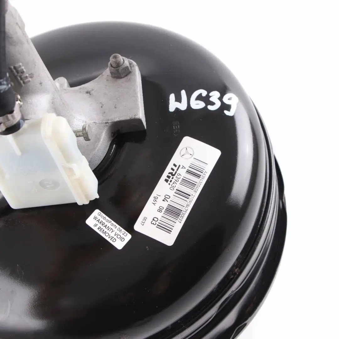  Brake Servo Unit Mercedes Vito W639 Brake Booster Master Cylinder - SKU rhd-A6394300408 - Part number A6394300408