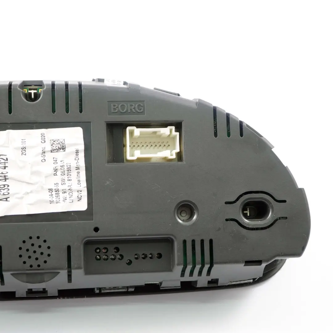 Instrument Cluster Mercedes W639 Vito Diesel Speedo Clocks Manual to with Part number A6394464421 Instrument Cluster Mercedes W639 Vito Diesel Speedo Clocks Manual - SKU rhd-A6394464421-1 - Part number A6394464421