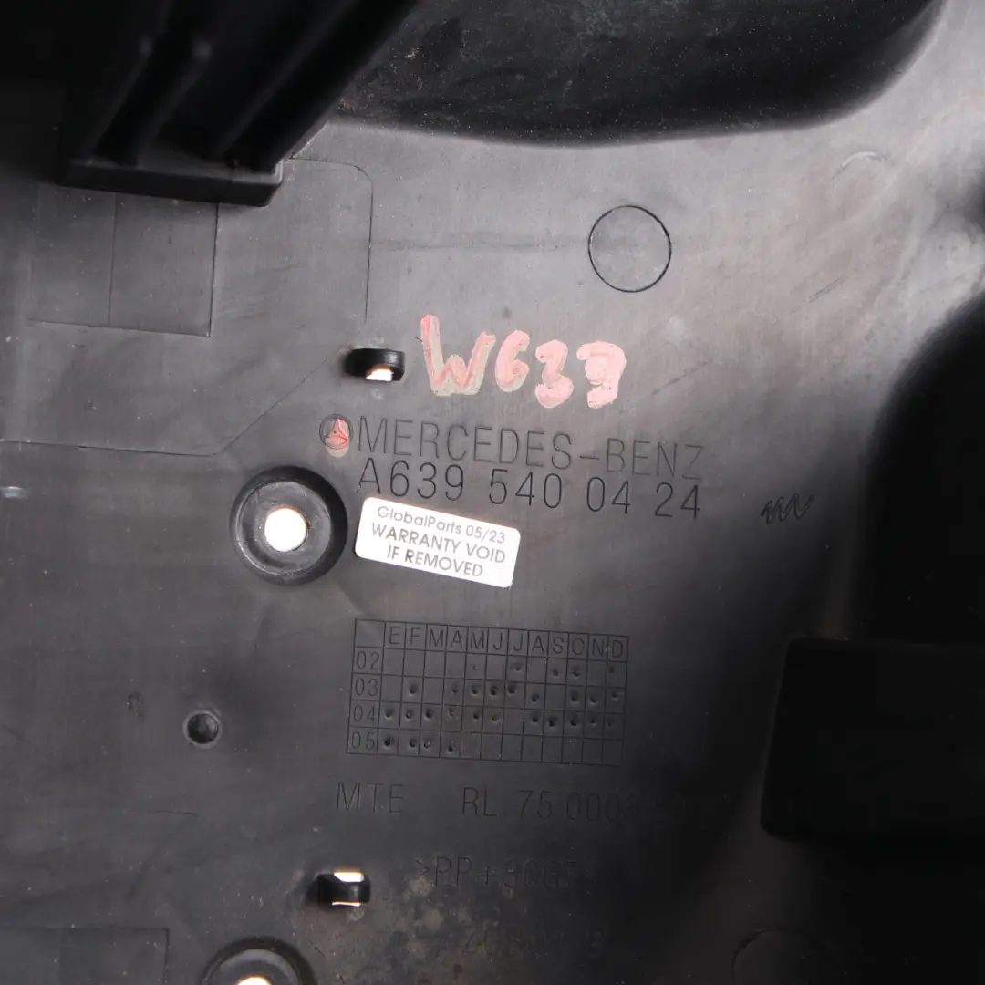 Tray Housing to Mercedes Vito Viano W639 Battery Box with Part number A6395400424 Mercedes Vito Viano W639 Battery Box Tray Housing - SKU rhd-A6395400424 - Part number A6395400424