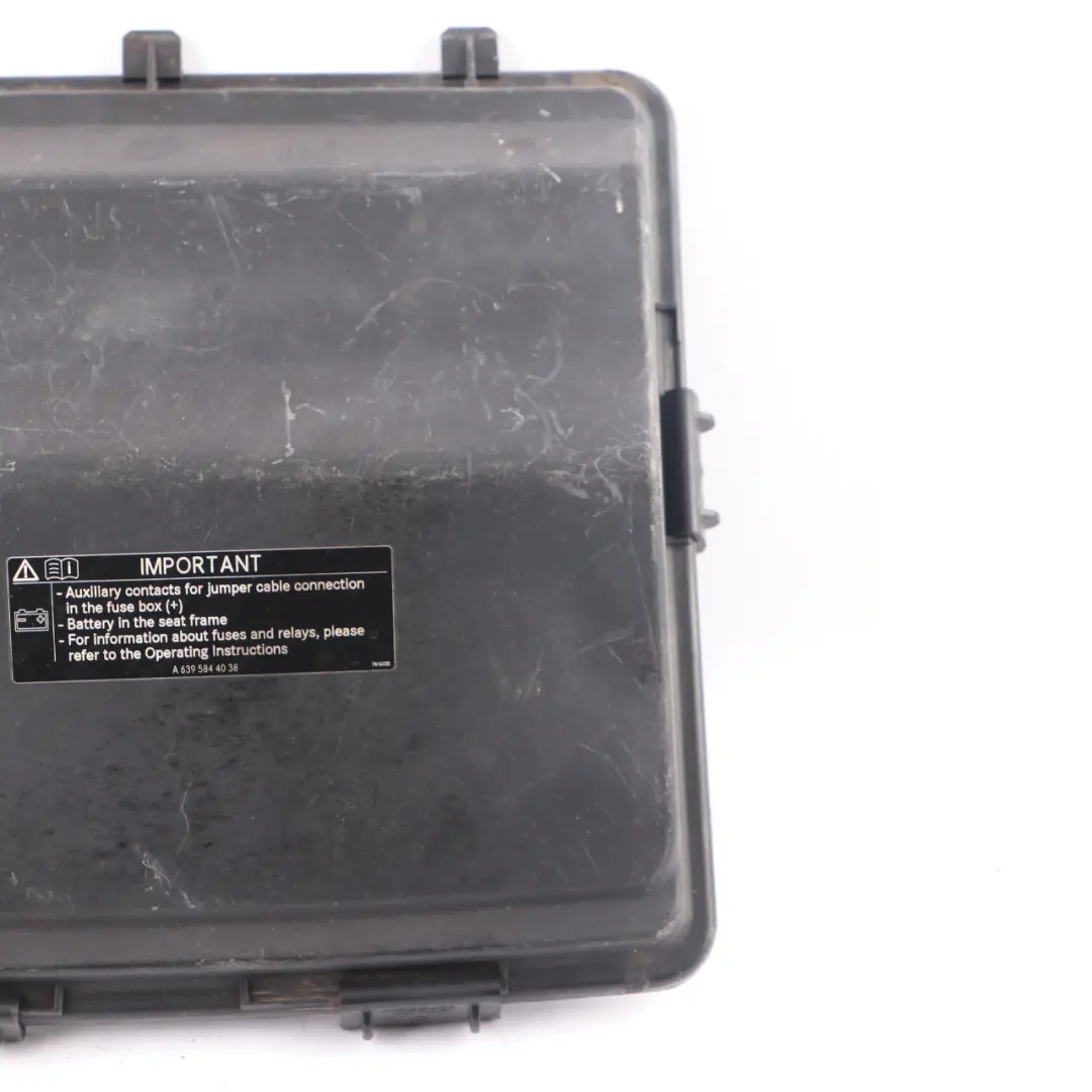 Fuse Box Cover Trim Panel Lid Housing to Mercedes Vito Viano W639 with Part number A6395450403 Mercedes Vito Viano W639 Fuse Box Cover Trim Panel Lid Housing - SKU rhd-A6395450403-1 - Part number A6395450403