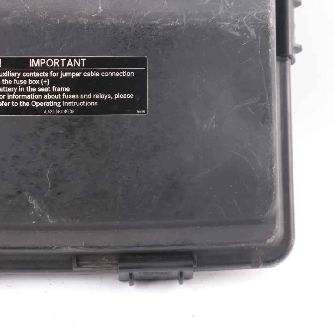 Fuse Box Cover Trim Panel Lid Housing to Mercedes Vito Viano W639 with Part number A6395450403 Mercedes Vito Viano W639 Fuse Box Cover Trim Panel Lid Housing - SKU rhd-A6395450403-1 - Part number A6395450403