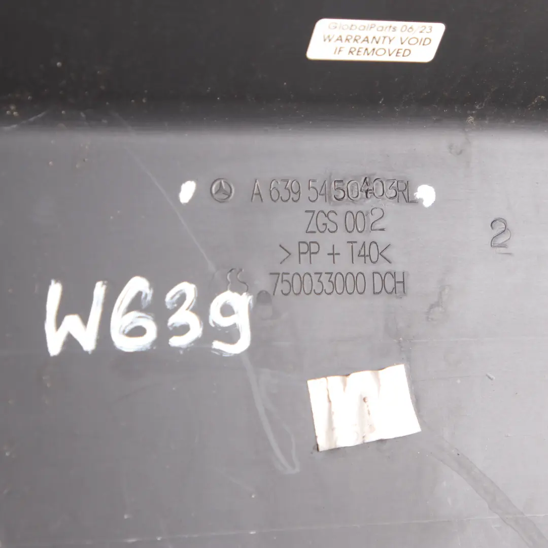 Mercedes Vito Viano W639 Fuse Box Cover Trim Panel Lid Housing - SKU rhd-A6395450403 - Part number A6395450403