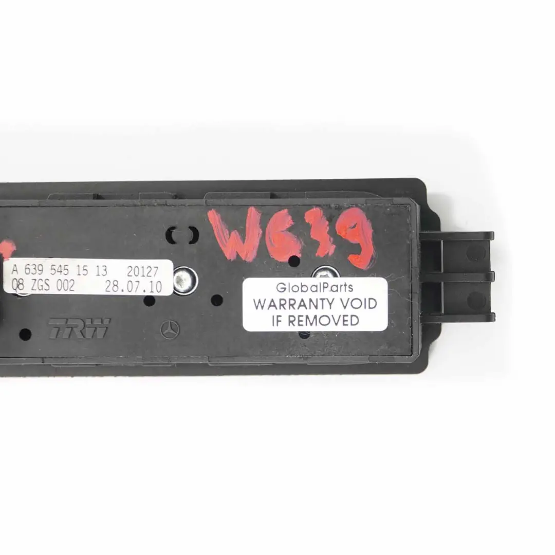 Ventana Interruptor Regulador Panel Control Eléctrico para Mercedes W639 con número de pieza A6395451513 Mercedes W639 Ventana Interruptor Regulador Panel Control Eléctrico - SKU A6395451513 - Número de pieza A6395451513