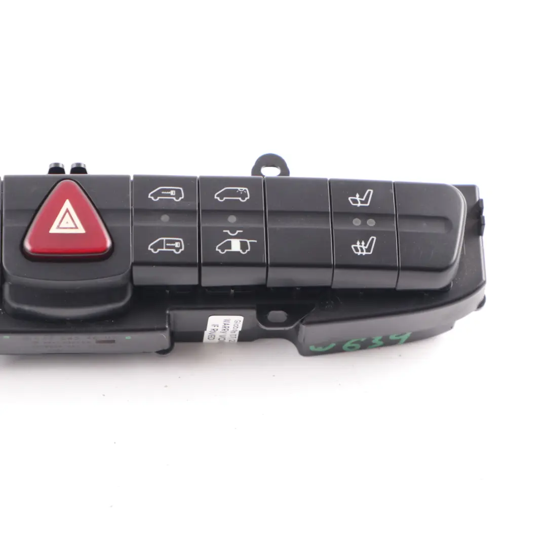 Mercedes Vito W639 Hazard Warning Light ASR Switch Heated Seat Panel - SKU rhd-A6395454607 - Part number A6395454607