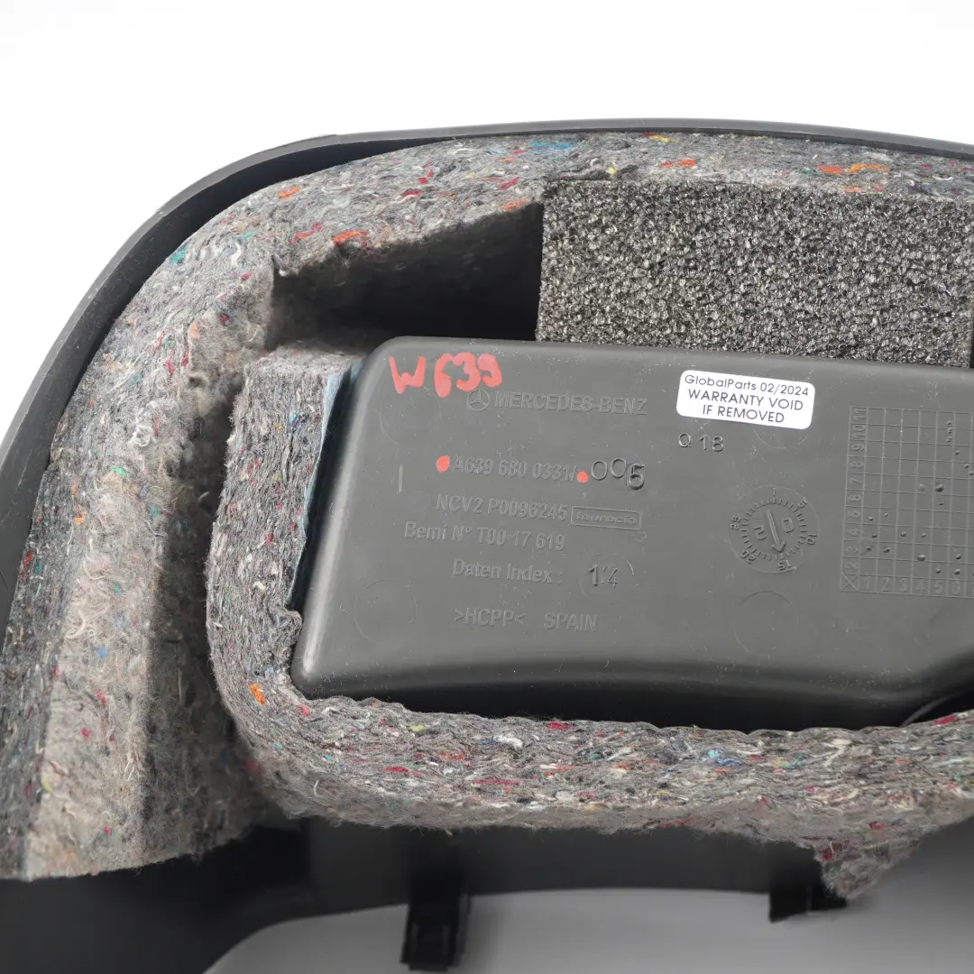 Mercedes Vito W639 Dashboard Centre Tray Glove Box Front Bottom Dash - SKU rhd-A6396800331 - Part number A6396800331