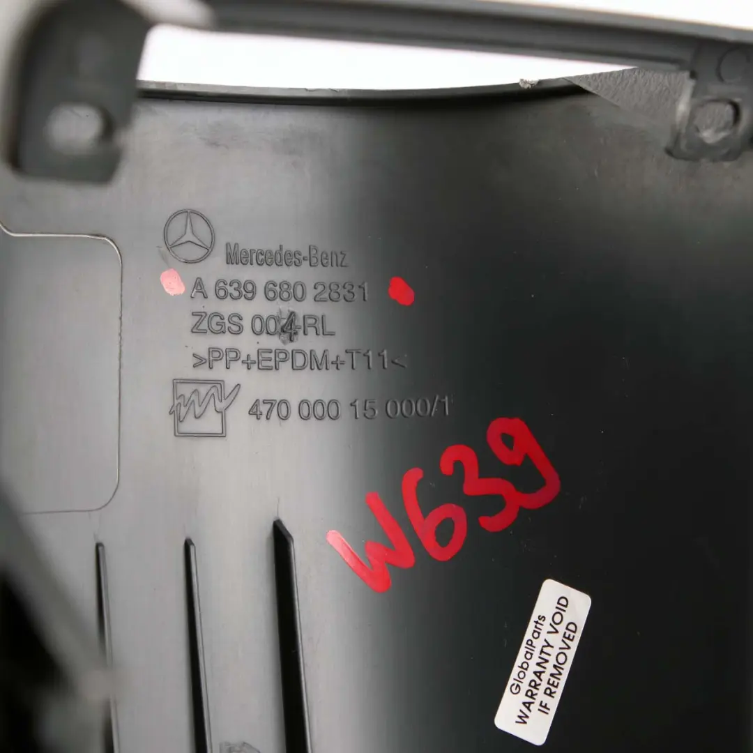 Mercedes Vito W639 Centre Console Trim Dashboard Panel Cover Frame - SKU rhd-A6396802831 - Part number A6396802831