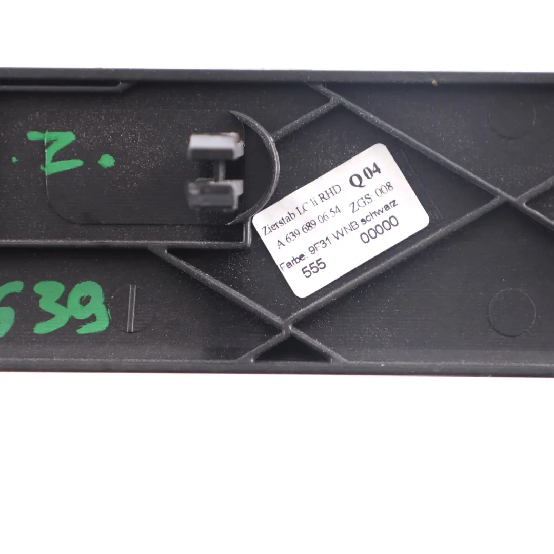 Mercedes Vito W639 Dashboard Trim Front Left N/S Cover Panel Strip - SKU rhd-A6396890654-1 - Part number A6396890654