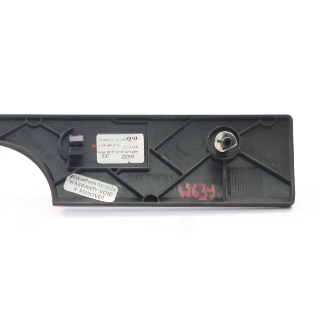 Mercedes Vito W639 Dashboard Cover Front Right O/S Panel Strip Trim - SKU rhd-A6396890754 - Part number A6396890754