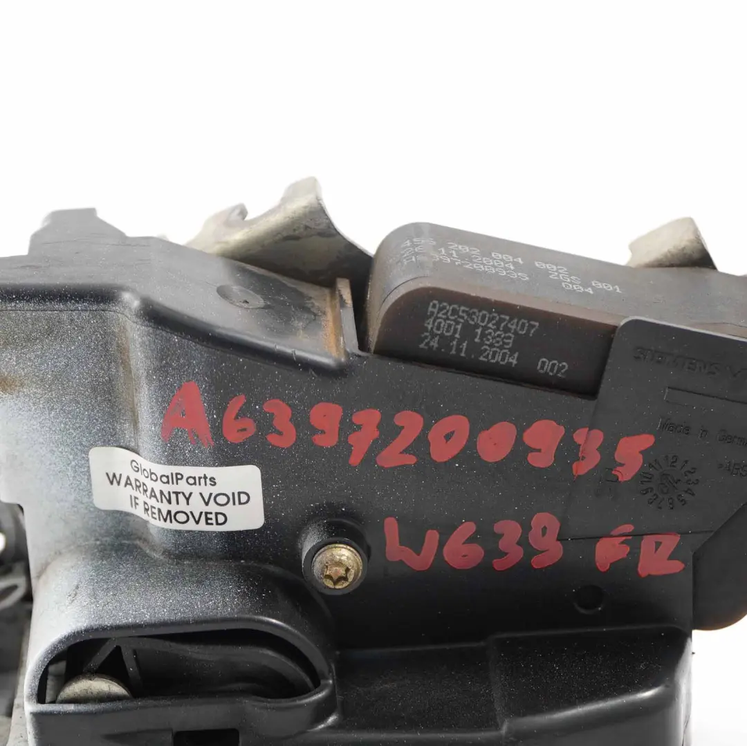 Door Lock Mercedes Vito W639 Actuator Mechanism Front Right O/S to with Part number A6397200935 Door Lock Mercedes Vito W639 Actuator Mechanism Front Right O/S - SKU rhd-A6397200935 - Part number A6397200935